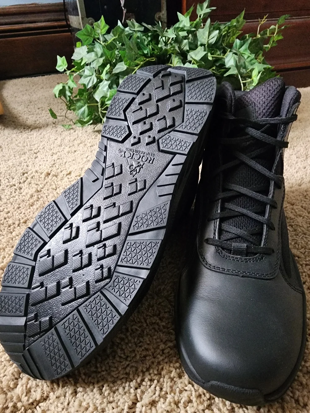 Rocky Black Super Cop Ultra Lightweight Tactical Lace-Up Boots